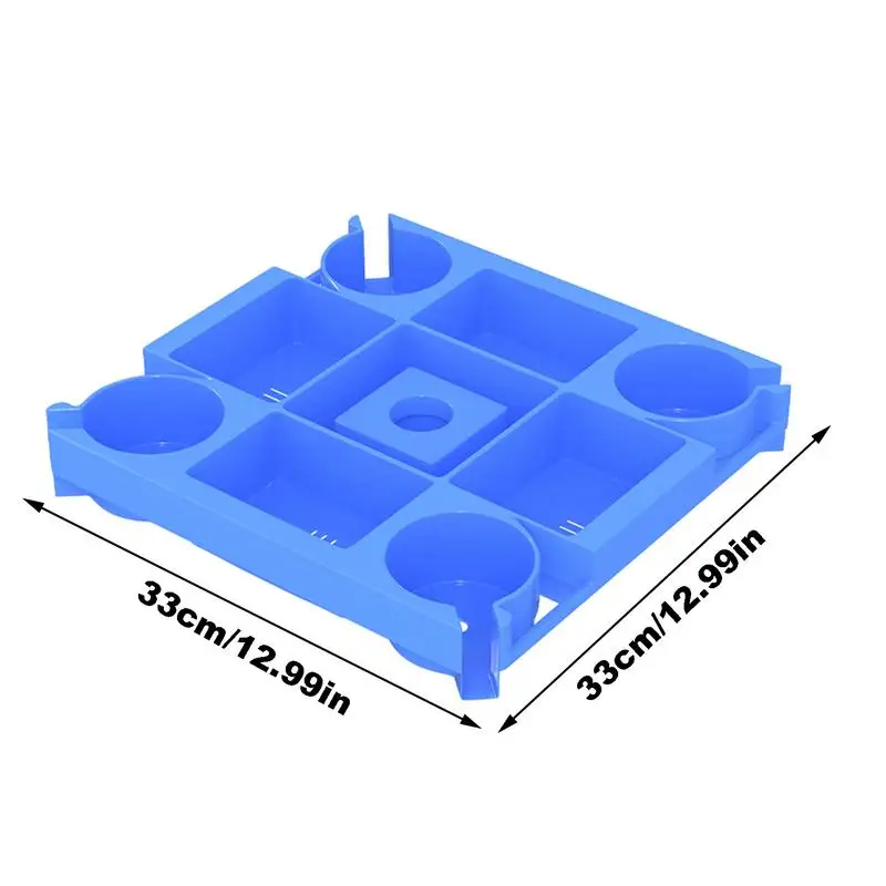 Beach Umbrella Stand Beach Tray With 4 Cup Holders Beach Drink Holder Lightweight Beach Cup Holders Swimming Pool Table Umbrella