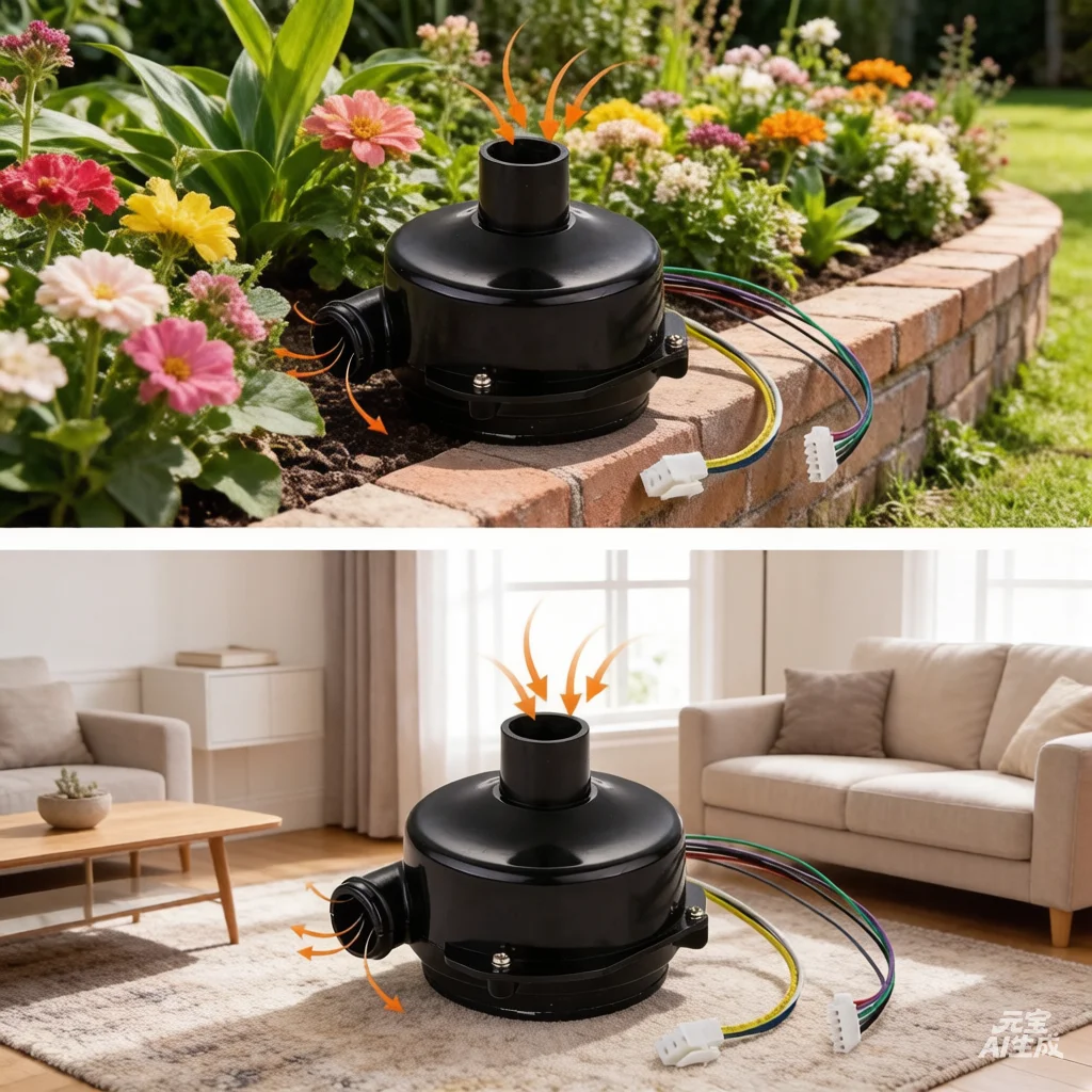 8.5 KPa Low Noise Centrifugal Air Blower High Pressure DC Electric with Bearing and Aluminum Blade for air Cushion Machine