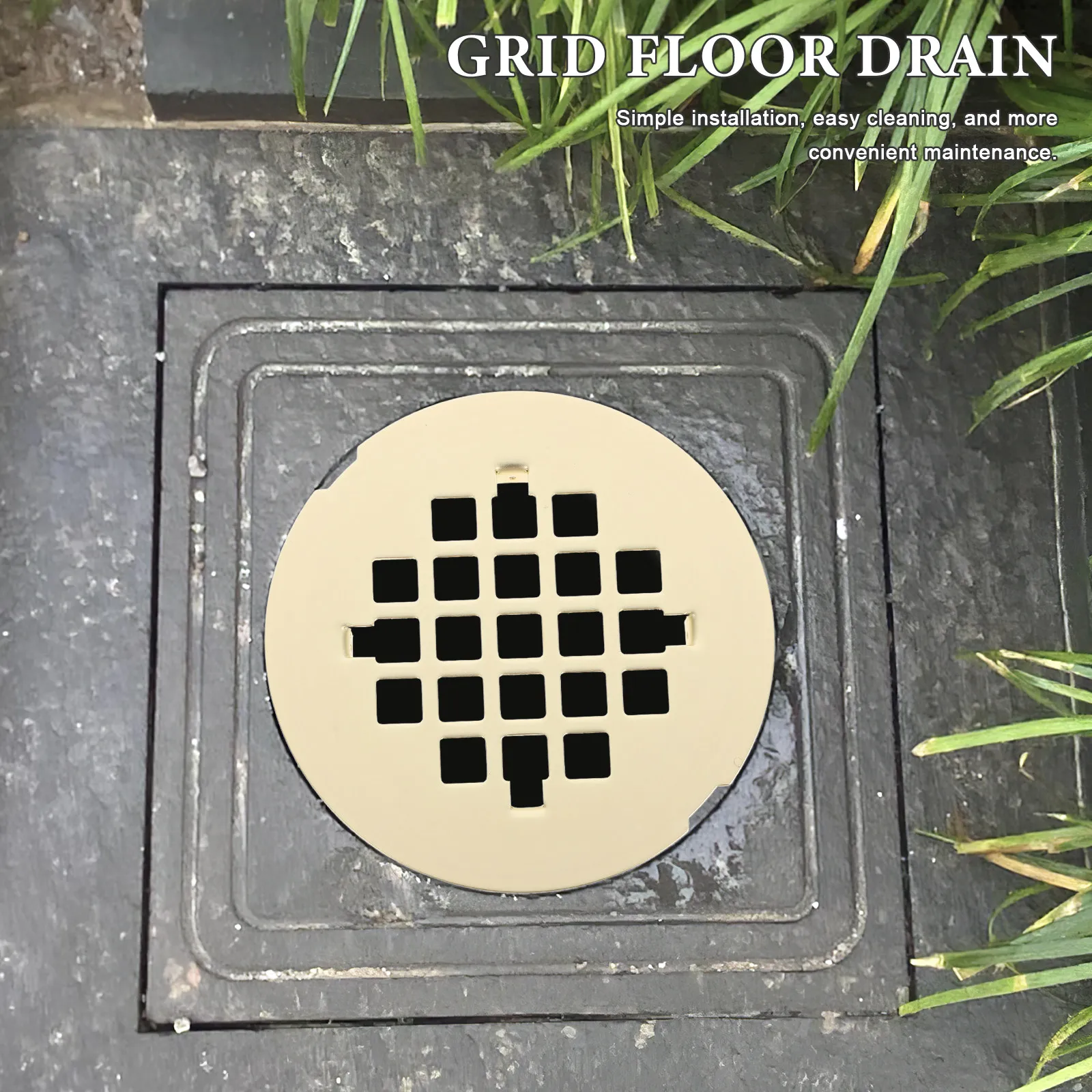 

Round Shower Cover Stainless Steel Floor Drain Filter Universal Fit For Bathroom Kitchen Sink Bathtub Pool Outdoor Drain