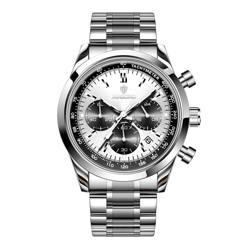 TOP Brand Watch High End Business Waterproof Men Student Multi Functional Wristwatches Timing Male Fashion Quartz Clock Watches