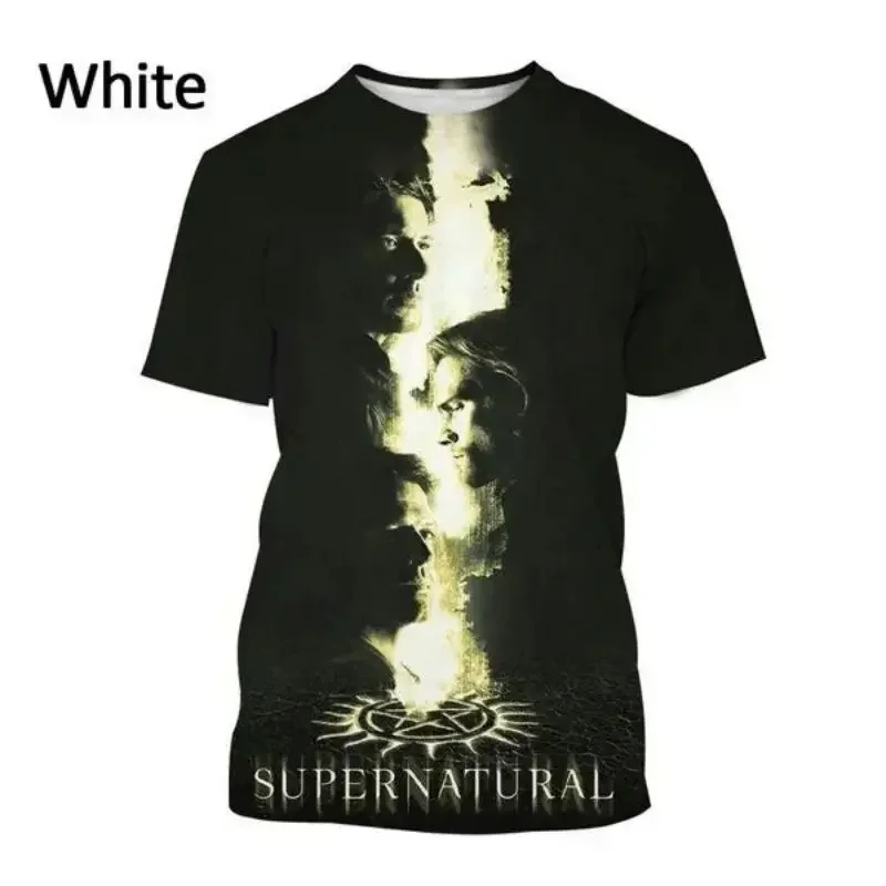 Summer Supernatural 3D Printed T-shirt New Fashion Casual Top Tees Street Harajuku T-shirt