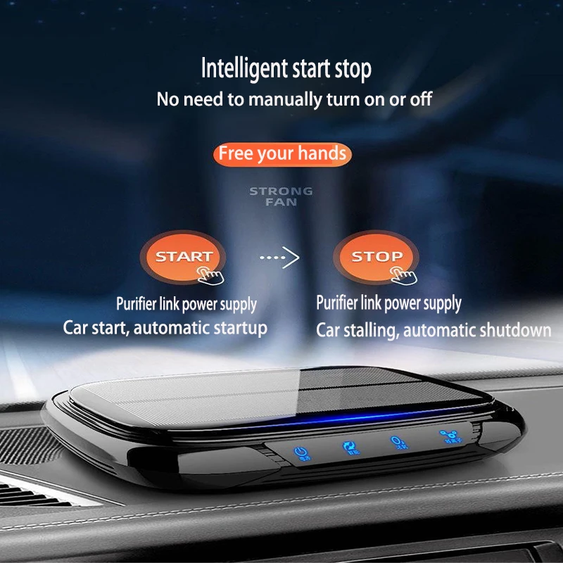 

Автомобильный очиститель воздуха на солнечной энергии, автомобильный очиститель воздуха с технологией очистки отрицательных ионов, автомобильные принадлежности