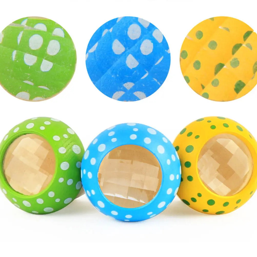 

2Pcs Wooden Mushroom Kaleidoscope Smooth Polished Educational Developmental Gift for Kids Kids Kaleidoscope Science