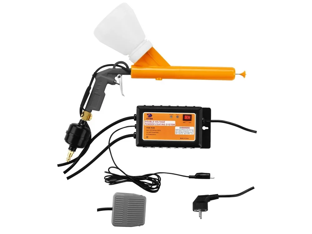 New Factory-Priced Metal Powder Coating Machine Set Engine Spray g u n Steel Substrates CE Certified High Powder Charge RateEasy