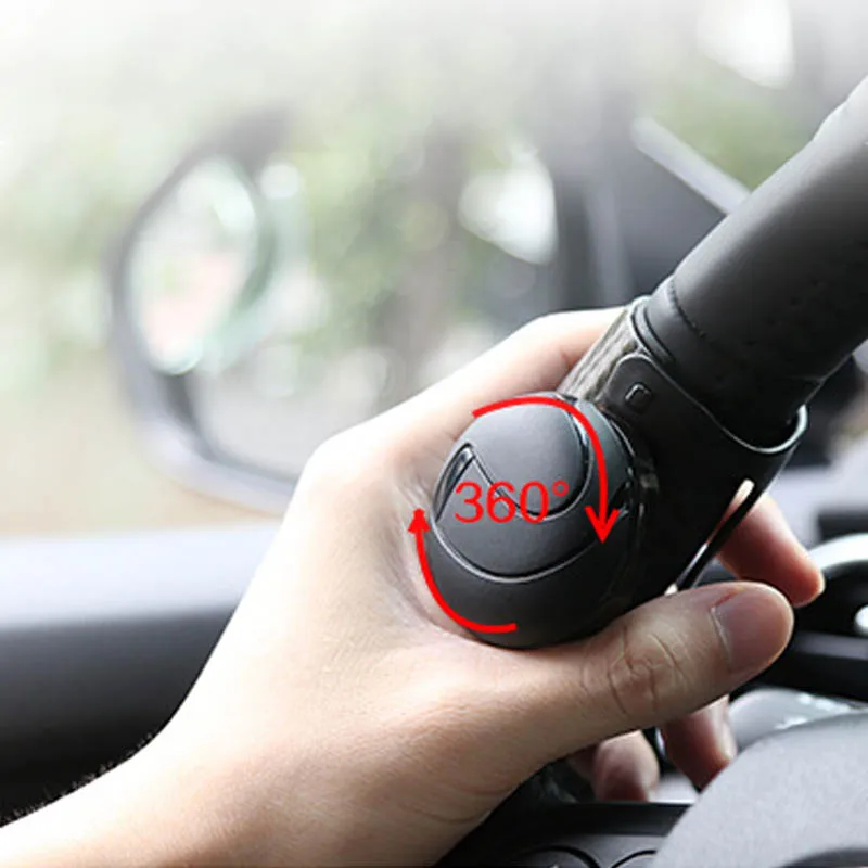 Turning Steering Wheel Booster Spinner Knob Ball Shaped 360 Degree Rotation Silicone Bearing Power Handle Assistanter