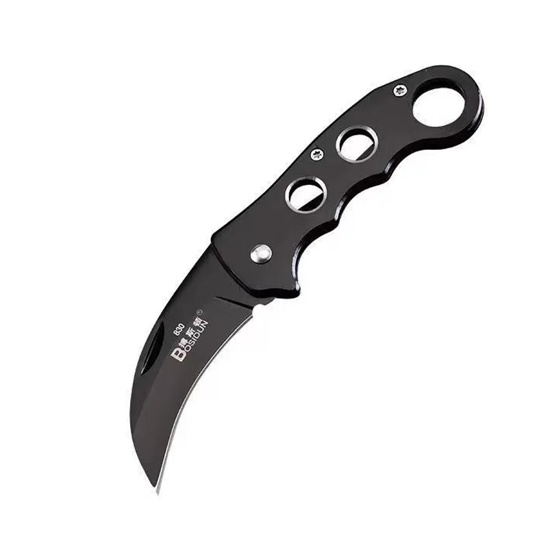 1/2pcs Outdoor Eagle Claw Knife Curved Detached Express Short Personalized Carrying Wolf Folding Knife Camping Survival Knife
