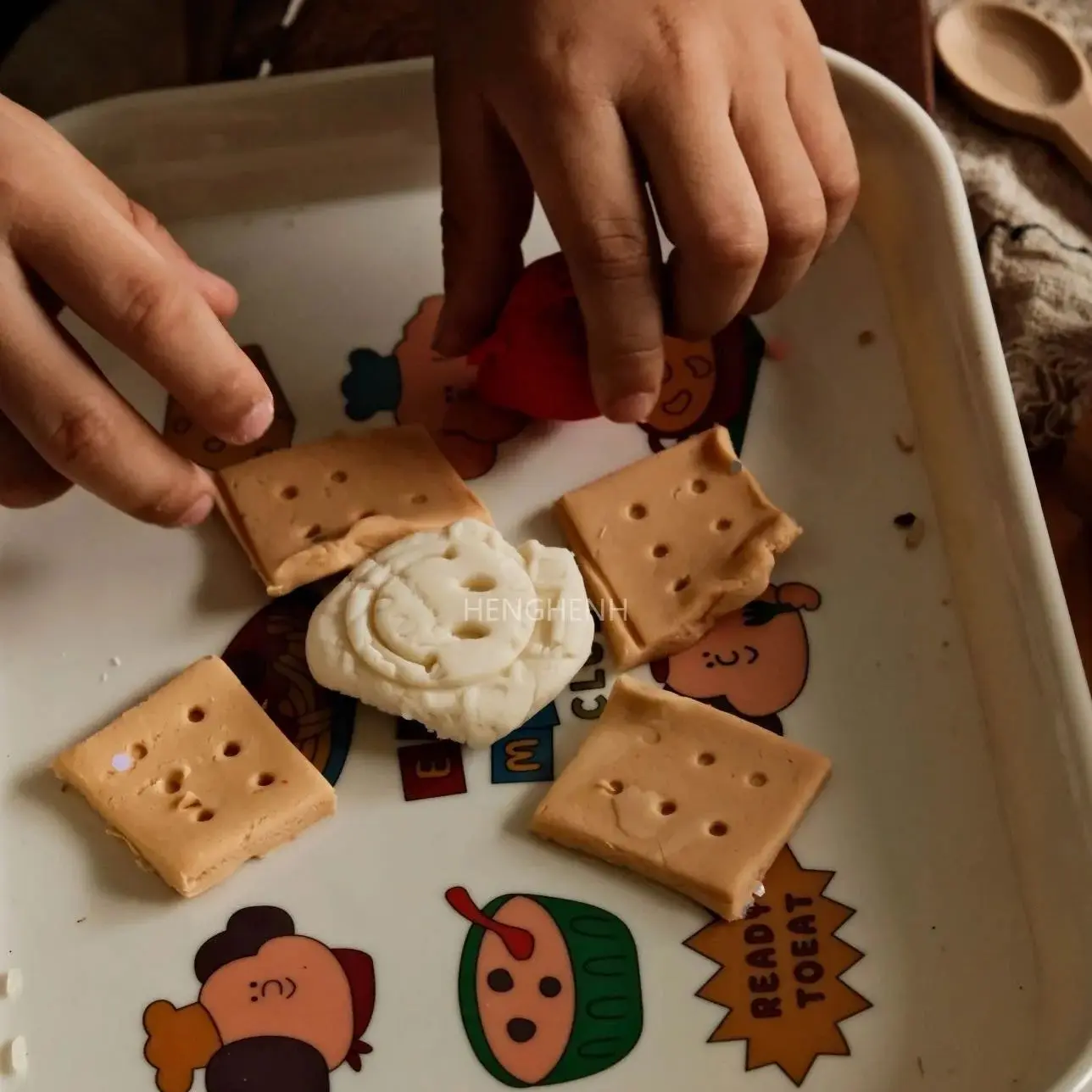 Gaufrier de cuisine mentaires oriel Montessori pour enfants, temps de cuisson, éducation précoce des enfants, jouets de simulation, document de moule