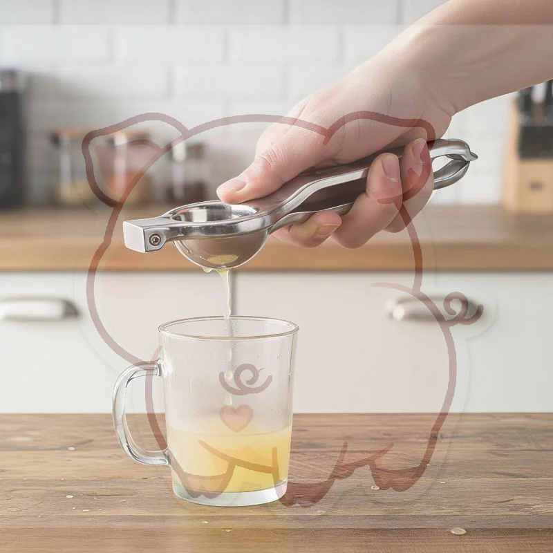 Food Safe Stainless Steel Lemon Clip Ergonomic Manual Citrus Juicer Hand Press Orange Squeezer for Daily Use