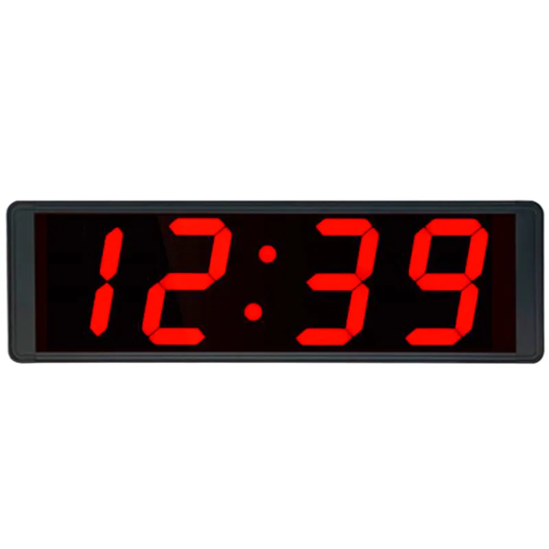 Super-quiet calendar clock with extra-large characters Multi-group alarm clock aluminum LED electronic clock