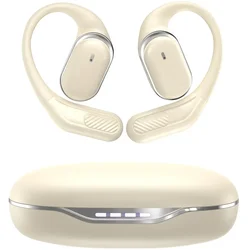 True Wireless Bone Conduction Earphones,OWS Open Ear Headphones with Earhooks,Bluetooth 5.4 Sport Earbuds,Deep Bass Clear Calls