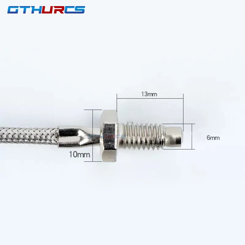 M6 Screw Type K Thermocouple Thread 1m 2m 3m Probe Sensor Temperature Sensor 0-400°C