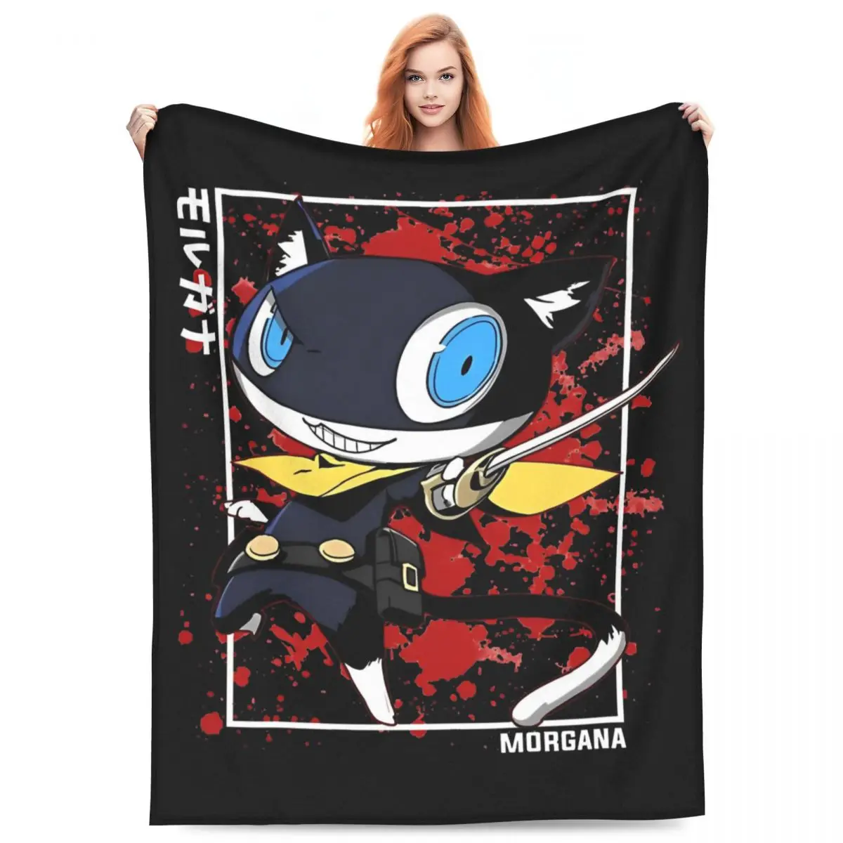 Personas 5 Morgana Blanket Fleece Ultra-Soft Throw Blankets for Bedding Couch Bed Rug