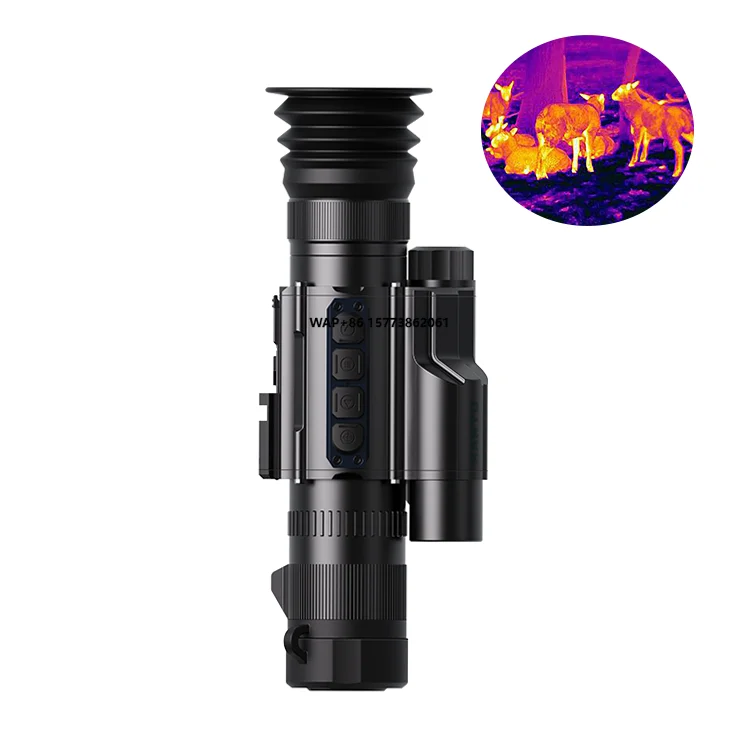 Thermal Night Vision Scope for Hunting with 8X Zoom 384x288 Resolution 50FPS OLED Display WiFi Range Finder