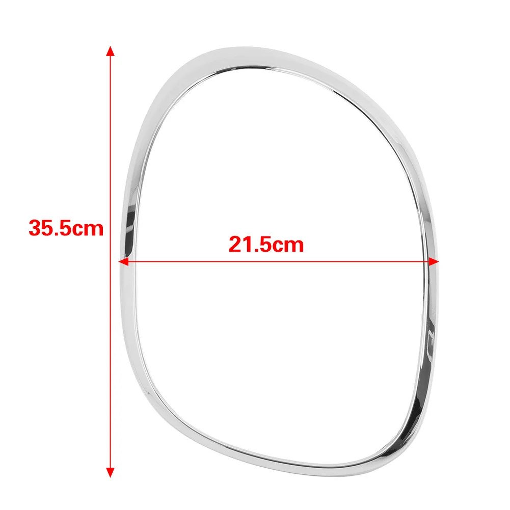 For Fiat 500L hatchback 2014 2015 2016 2017 2018 2019 2020 Chrome Rear Tail Light Bezel Close Out Ring Trim 1pc