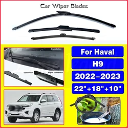Front Rear Wiper Blades For Haval H9 2022 2023 Rubber Brushes Cleaning Window Windshield Windscreen Auto Accessories 22
