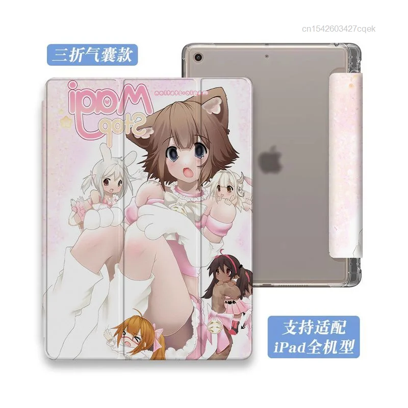 Anime Aesthetic Tablet Protective Case For Ipad Pro 11 12.9 Inch 8 9 10 Generation Air 4 5 Mini Japanese Style Transparent Cover