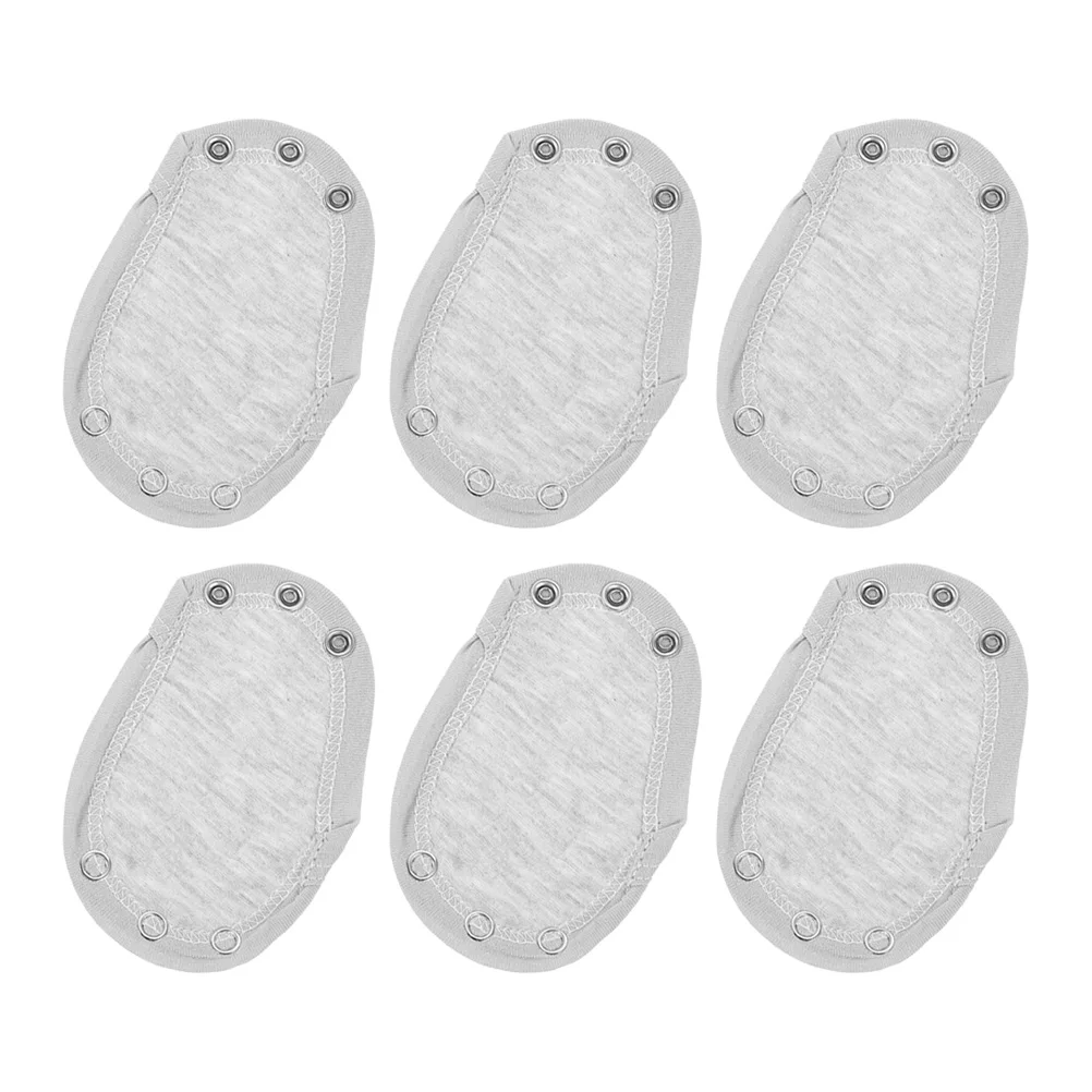 

6pcs Double Layer Baby Jumpsuits Extender Cotton Bodysuit Toddler Boy Girl Soft Comfortable Long Snap Infant Wear