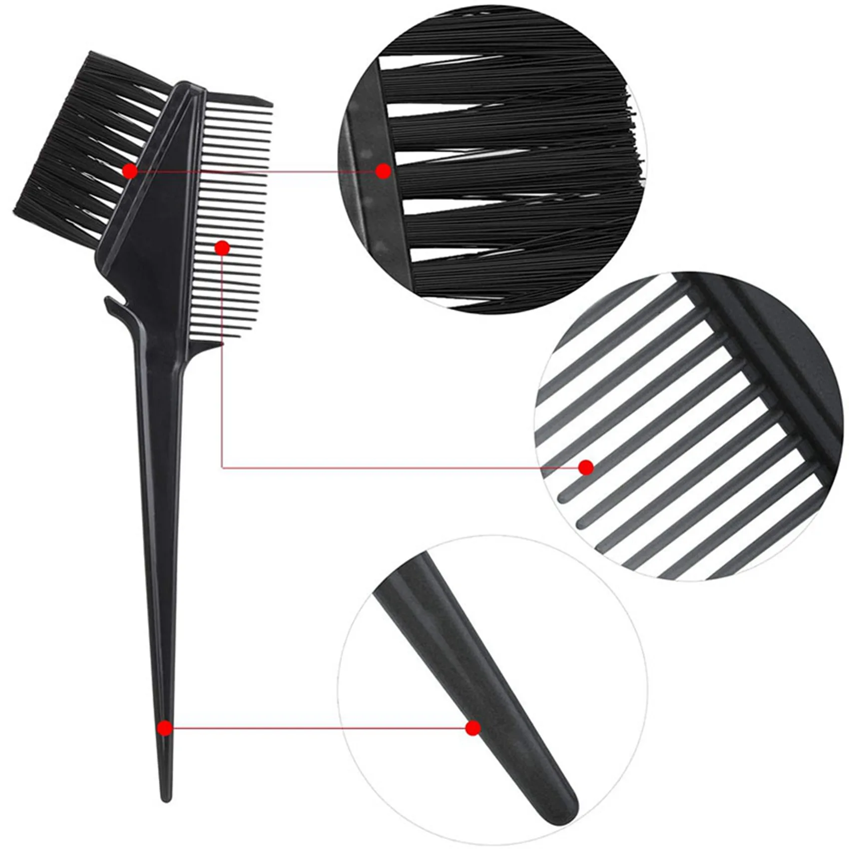

10 Pcs Professional Hair Dyeing Tool, Suitable For Salon And Home Hair Dyeing Brush Comb, Coloring Bowl, Dye Mixer Black-A77G