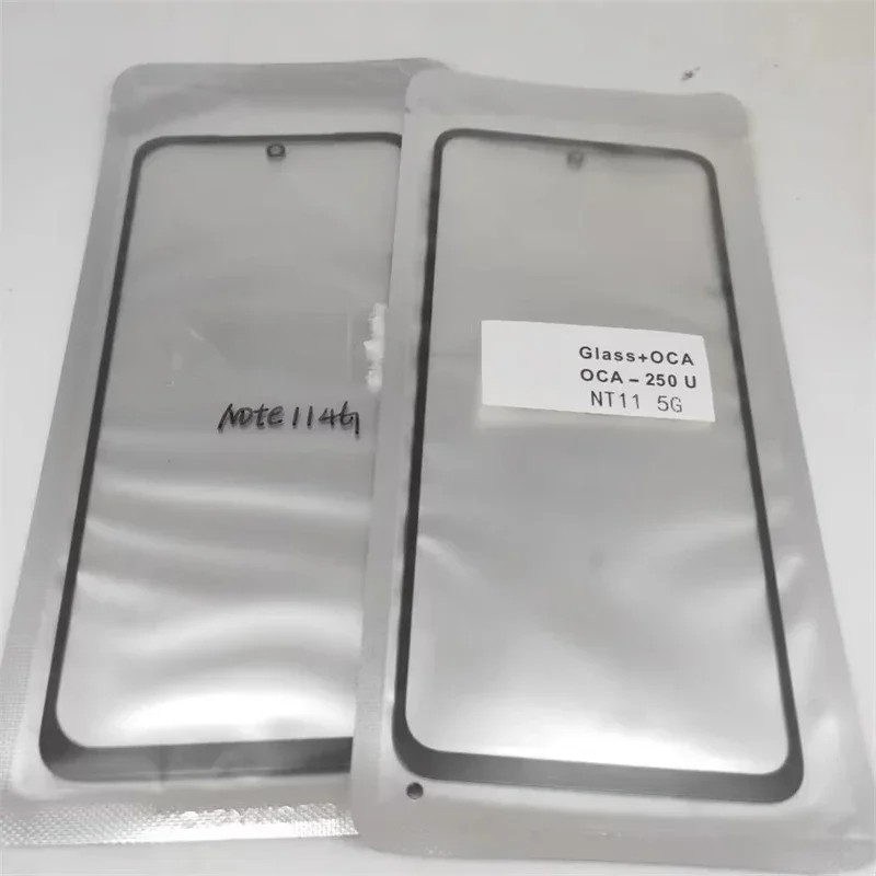 

Front touch screen OCA glass for Redmi Note 10 10s 10T 11 11s Pro Plus 4G 5G sensor glass cover repair parts
