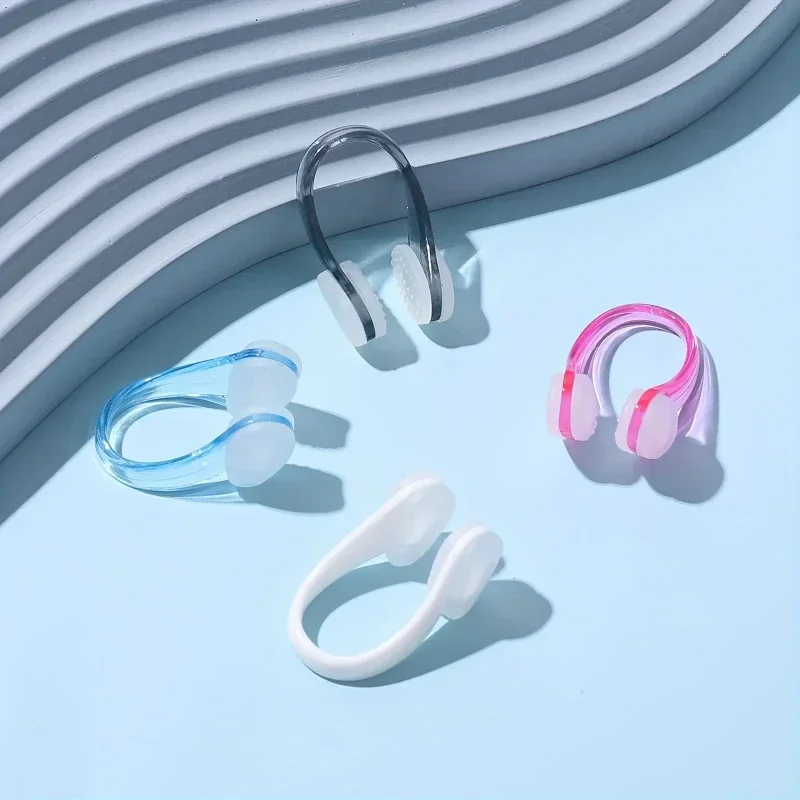2 Pcs Professional Swimming Nose Clip Set, Comfortable Anti-Choking Nose Clips for Swim Training - Waterproof and Non-Slip