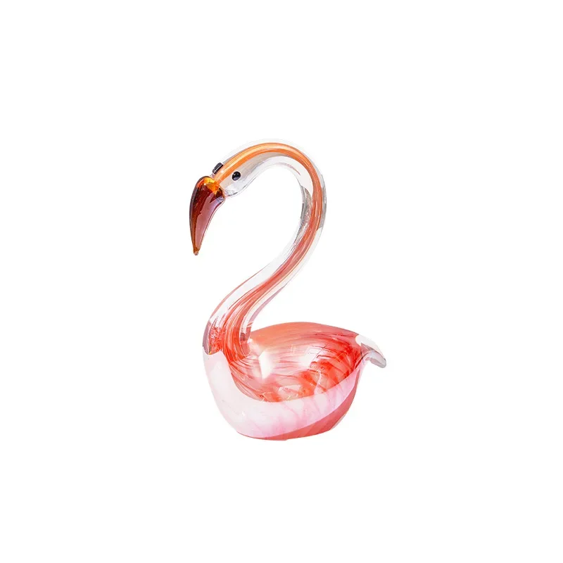 

Simple glazed swan animal ornament living room bedroom entrance hotel model room soft home decoration