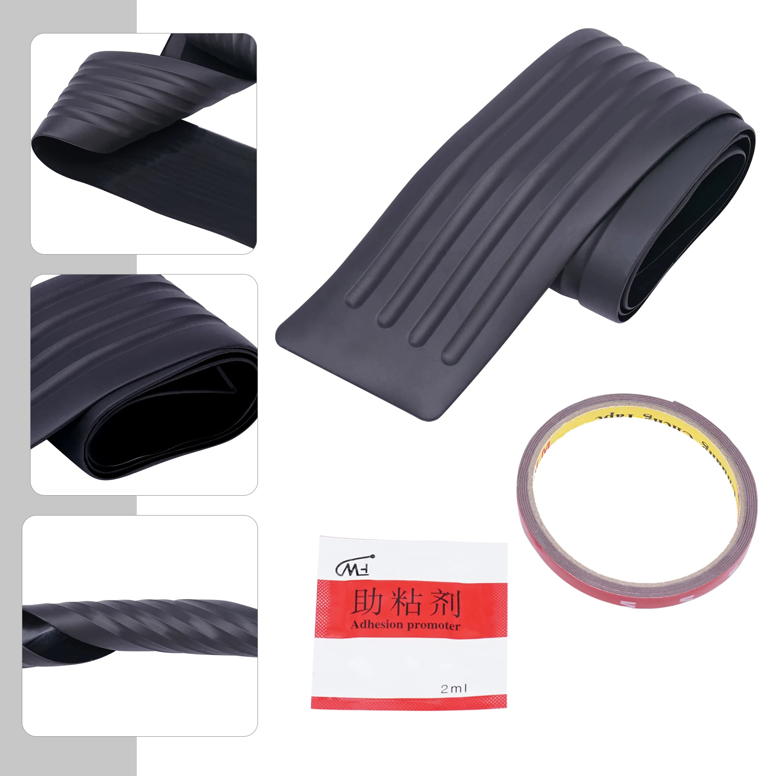 

Car Rear Bumper Guard Protector Trim Cover Sill Plate Trunk Rubber Pad Kit 90cm Car Rear Trunk Scratch Protector Car Accessories