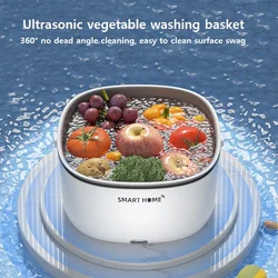 Máquina de lavar ultrassônica frutas e vegetais Purificador de alimentos sem fio Desinfecção doméstica Descontaminar