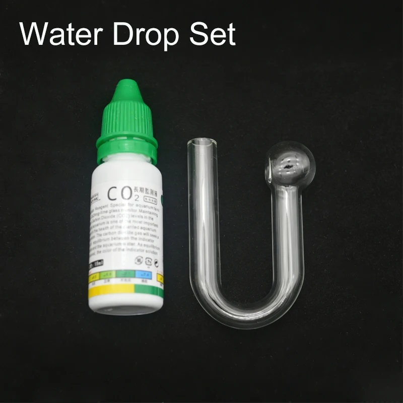 Aquarium CO2-Indikator DIY Fischbecken Glas-Flüssigkeitstester Monitor für Pflanzen Gras CO2-System Konzentrations-Abfallkontroll-Kit 15ml