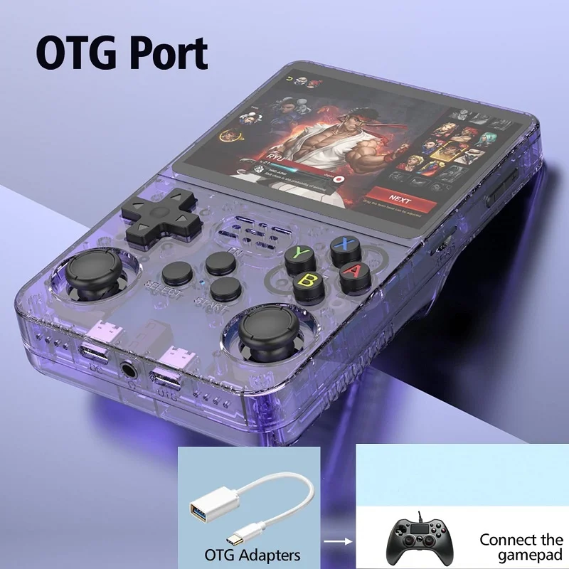 

HOT Handheld Game Console 3.5Inch IPS Screen 128G Classic Retro Games Consoles Arkos System Portable Pocket Video Game Player