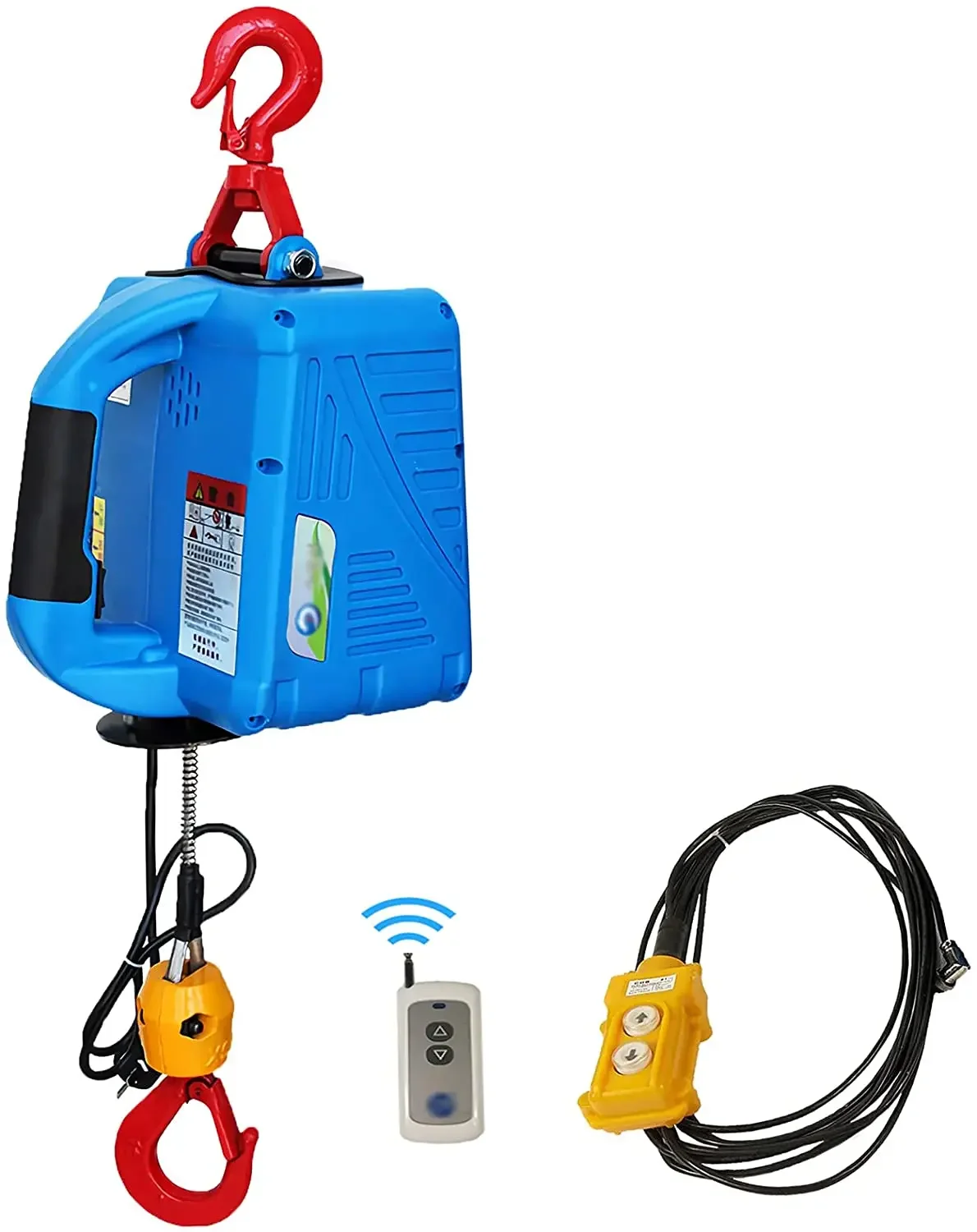 450kg Portable Electric Winch Hand Control/Wire Control/Remote Control 3in1 Hoist househol Lifting Hoist Steel Wire Towing Rope