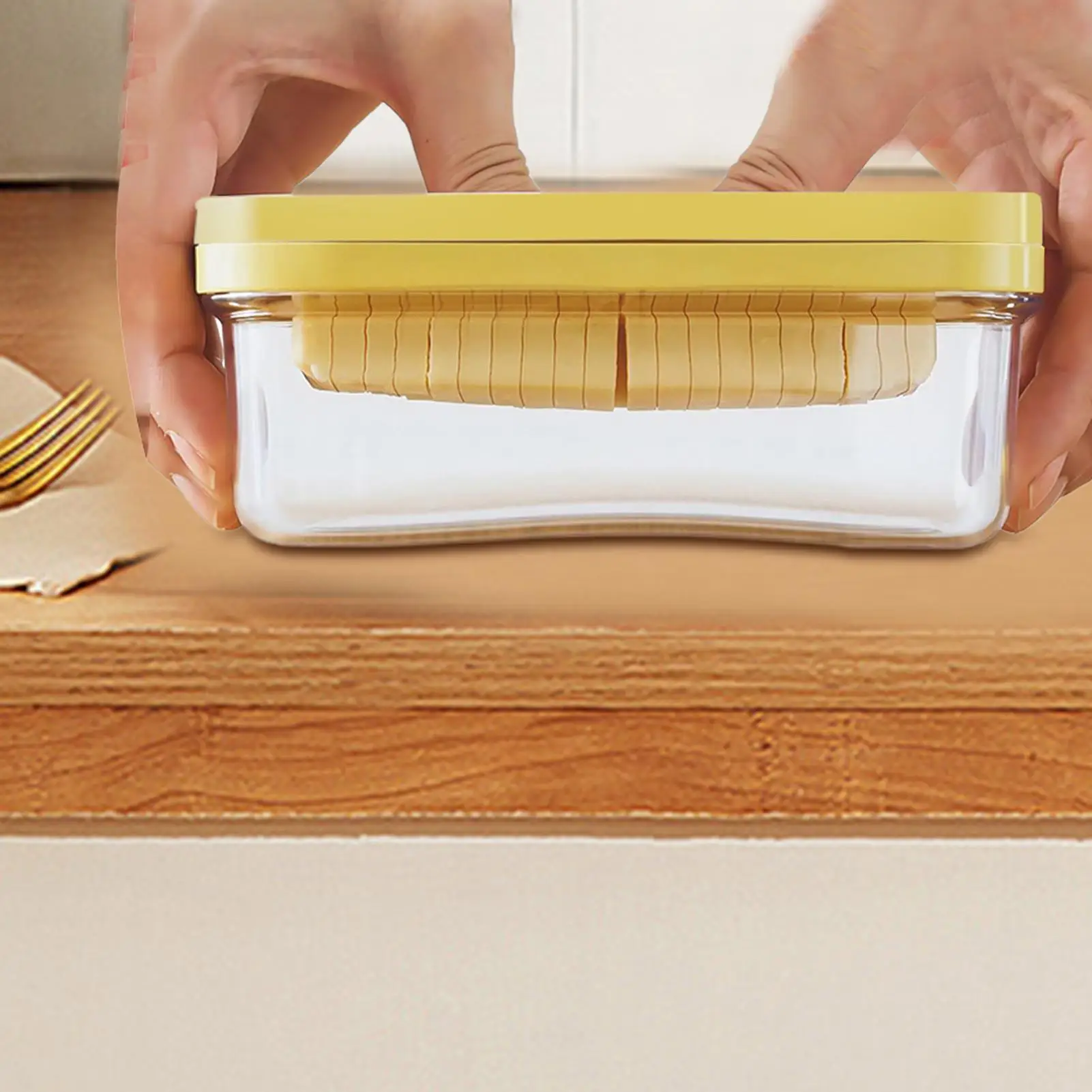 

Butter Slicer Container Airtight Cheese Box Butter Storage Container With Lid For Refrigerator Freshness Bar Hotel Kitchen Home
