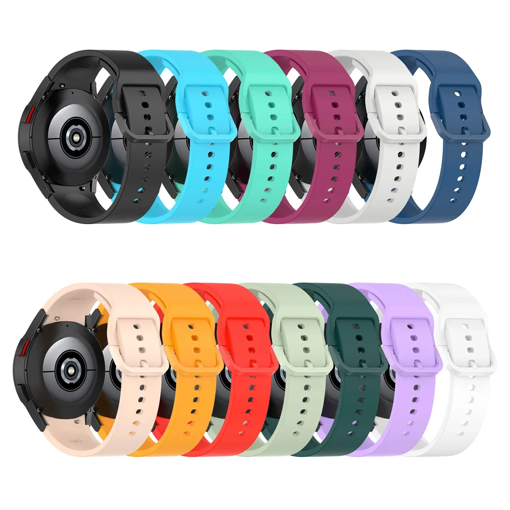 Sports Band For Samsung Galaxy Watch 7 6 5 4 44mm 40mm/5 pro 45mm Silicone 20mm watch Bracelet Galaxy 6 classic 43 47 mm strap