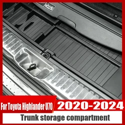 For Toyota Highlander U70 2020 2021 2022 2023 2024 Interior modification Trunk storage compartment