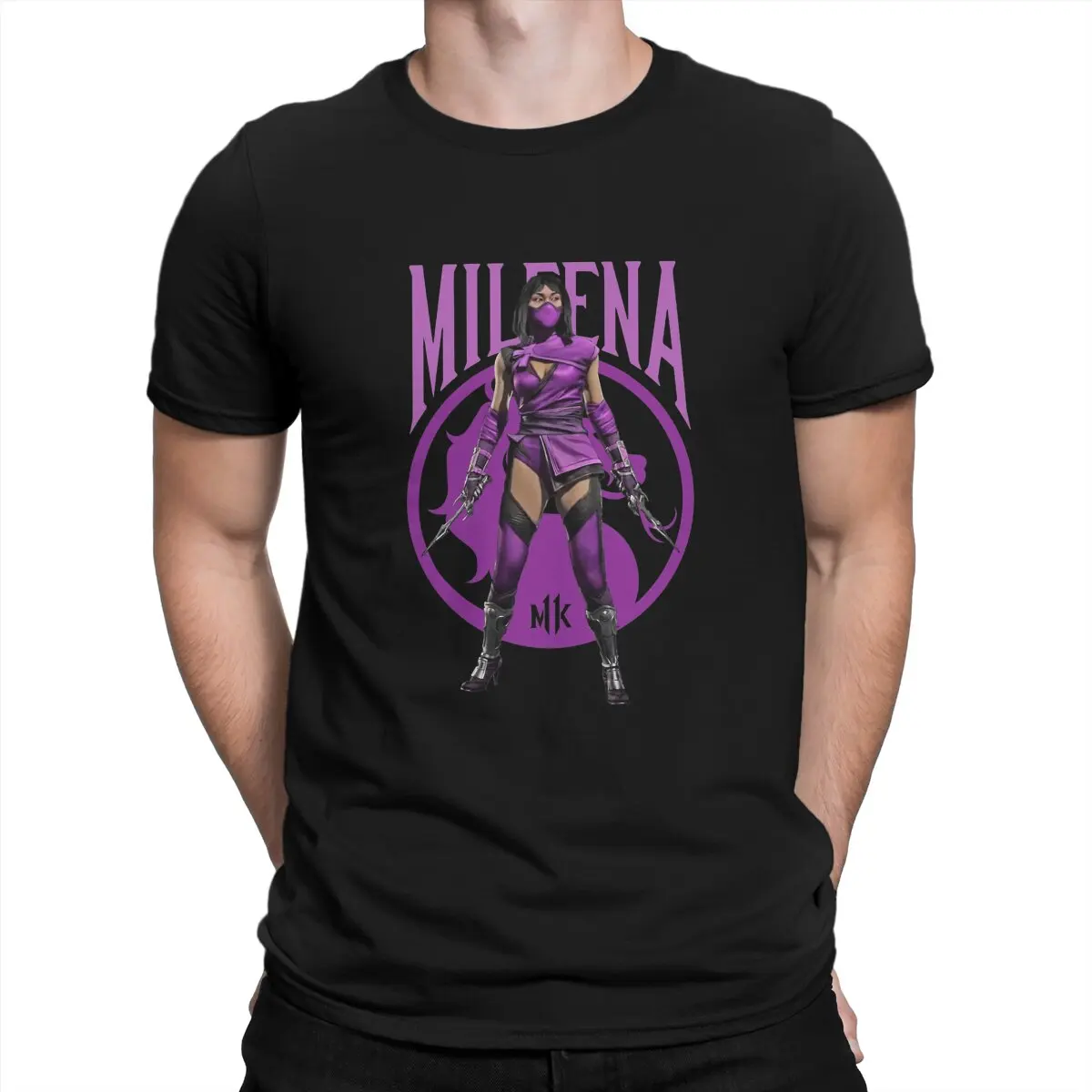 MILEENA Men TShirt Mortal Kombat Mk Games O Neck Short Sleeve Fabric T Shirt Funny High Quality Gift Idea