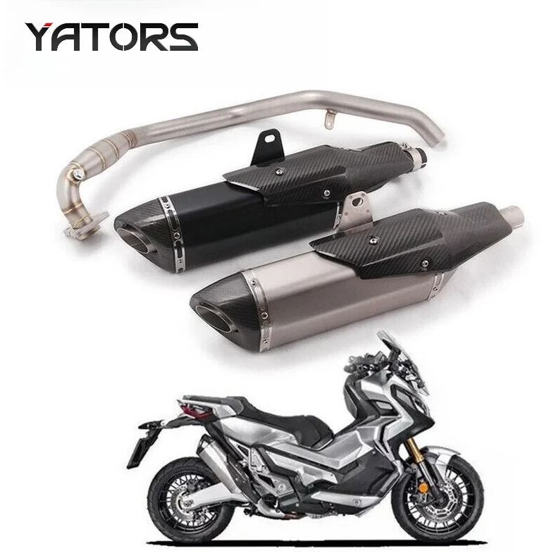 For Honda X-ADV750 Exhaust System Motorcycle Header Pipe Slip Escape No Muffler Exhausts Pipes