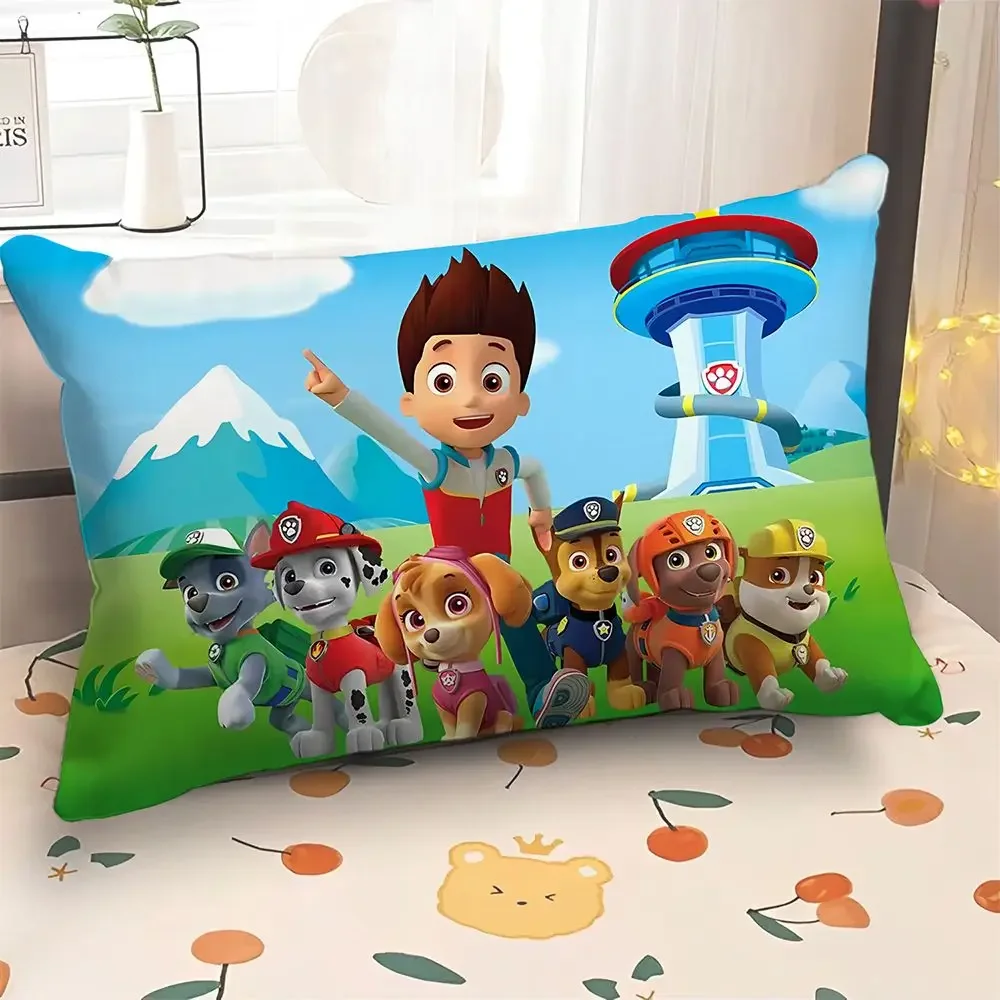Kawaii PAW Patrol Family Car Pillowcases Soft Bedding Anime Kids Adults Children Boys Girls Double Sided Pillow Cotton Toys Gift