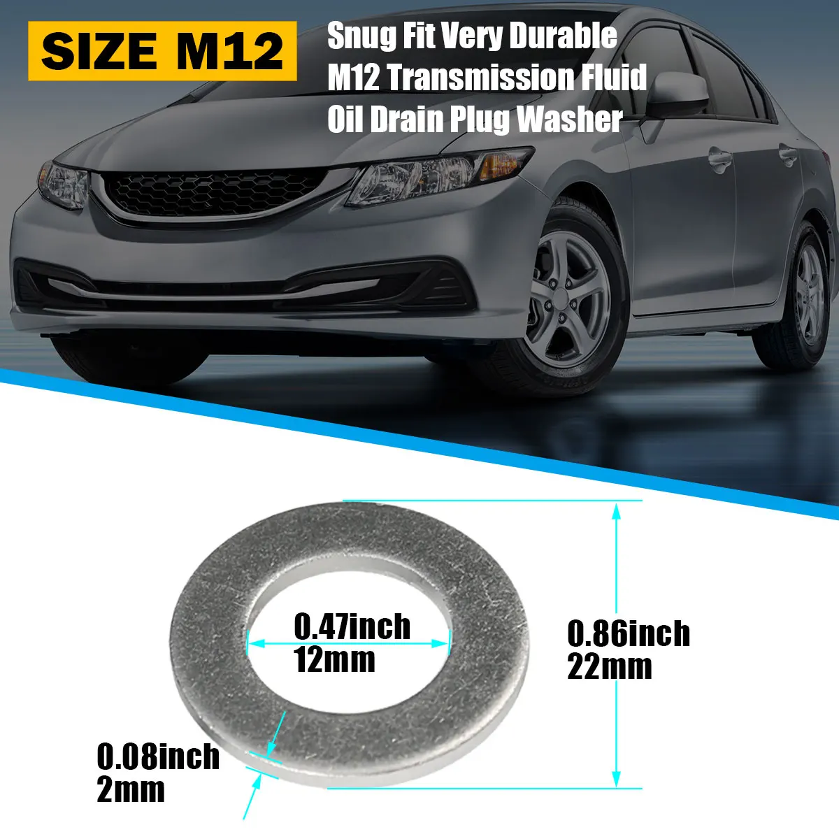 100PCS 94109-12000 9410912000 94109 12000 Replacement For Acura MDX CL For Honda Accord 12MM Oil Crush Washer Drain Plug Gaskets