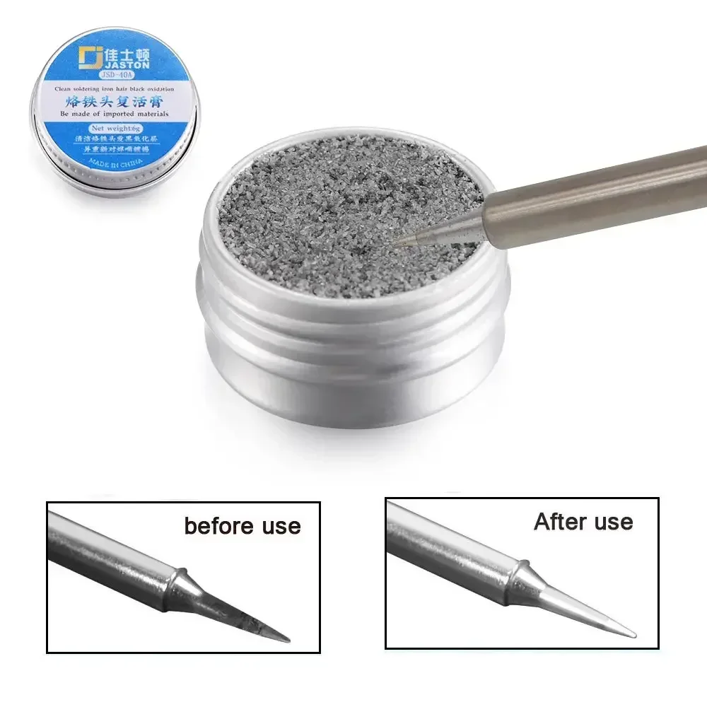 Solder Electrical Soldering Iron Tip Refresher Clean Paste Solder Iron Resurrection Non-stick Tin Repair Tool