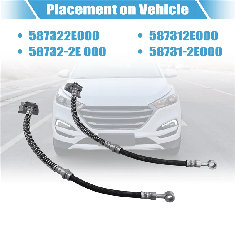 

Новый автомобильный передний тормозной шланг, передний тормозной автоматический шланг для HYUNDAI TUCSON 04-06 587322E000 587312E000
