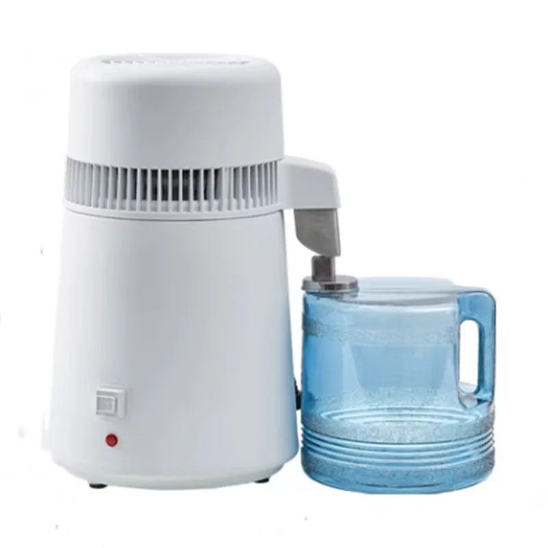 220V 4L Water Distiller Purifier Filter Dispenser Heating Drinking Bottle Softener 304 Stainless Steel Home Appliance for Office