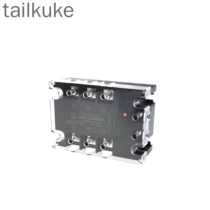 Three-phase Solid-state Relay 40A60A80A DC Controlled AC SSR-3D4840A380V SA3 JGX TSR