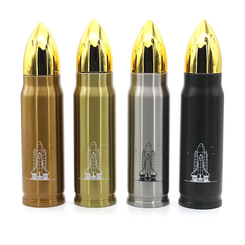 

New Bullet Stainless Steel Thermos Cup Shell Vacuum Water Cup Business Gift Cup Kettle Lasting Heat Preservation