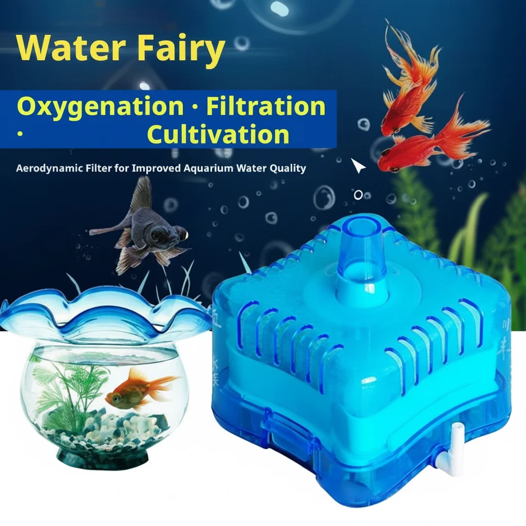 Wasserfee Mini Biochemischer Aquariumfilter Anti-Air-Lift Chlor Dynamisches Aquarium-Wasseraufbereitungssystem