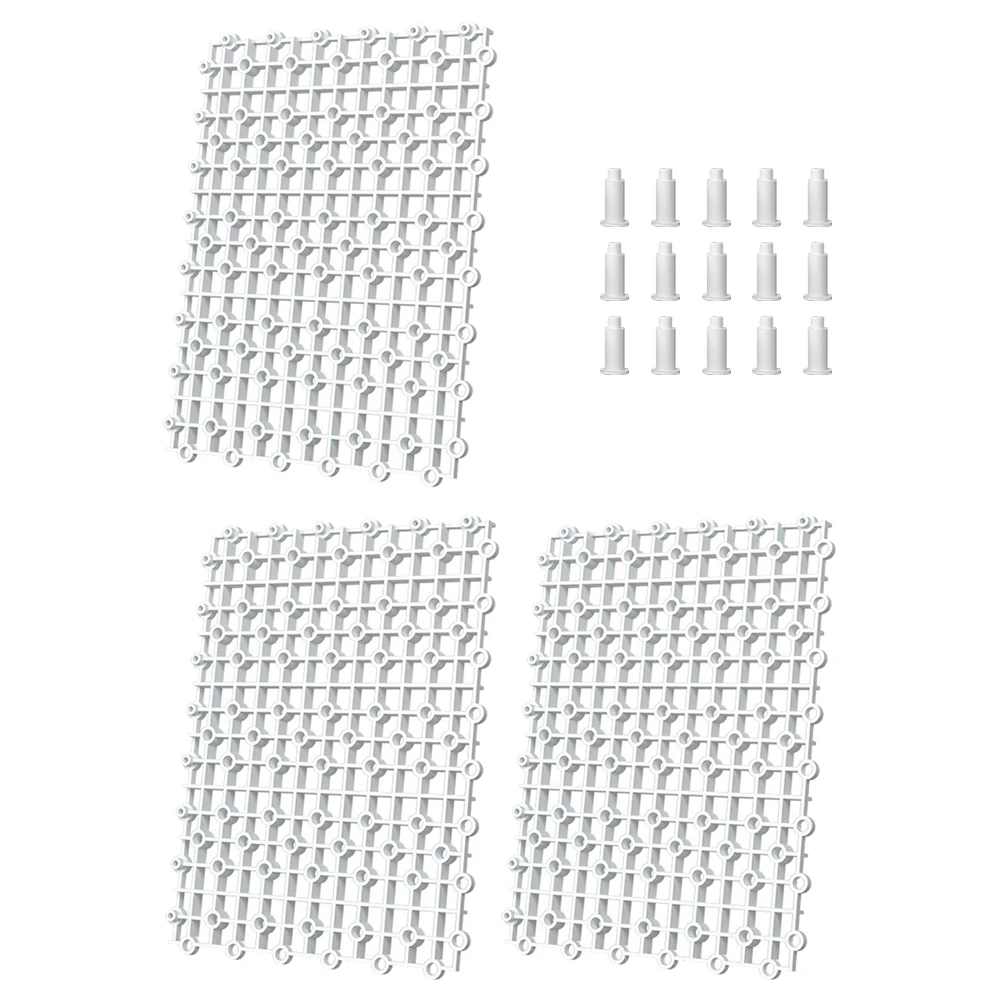 1Set Aquarium Isolation Plate Plastic Grid Divider Fish Tank Bottom Filter Tray Strong Load Bearing for Fish Breeding