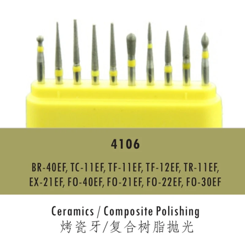 Dental Ceramics and Composite Polishing Kit for Clinic Use High Efficiency to Shining