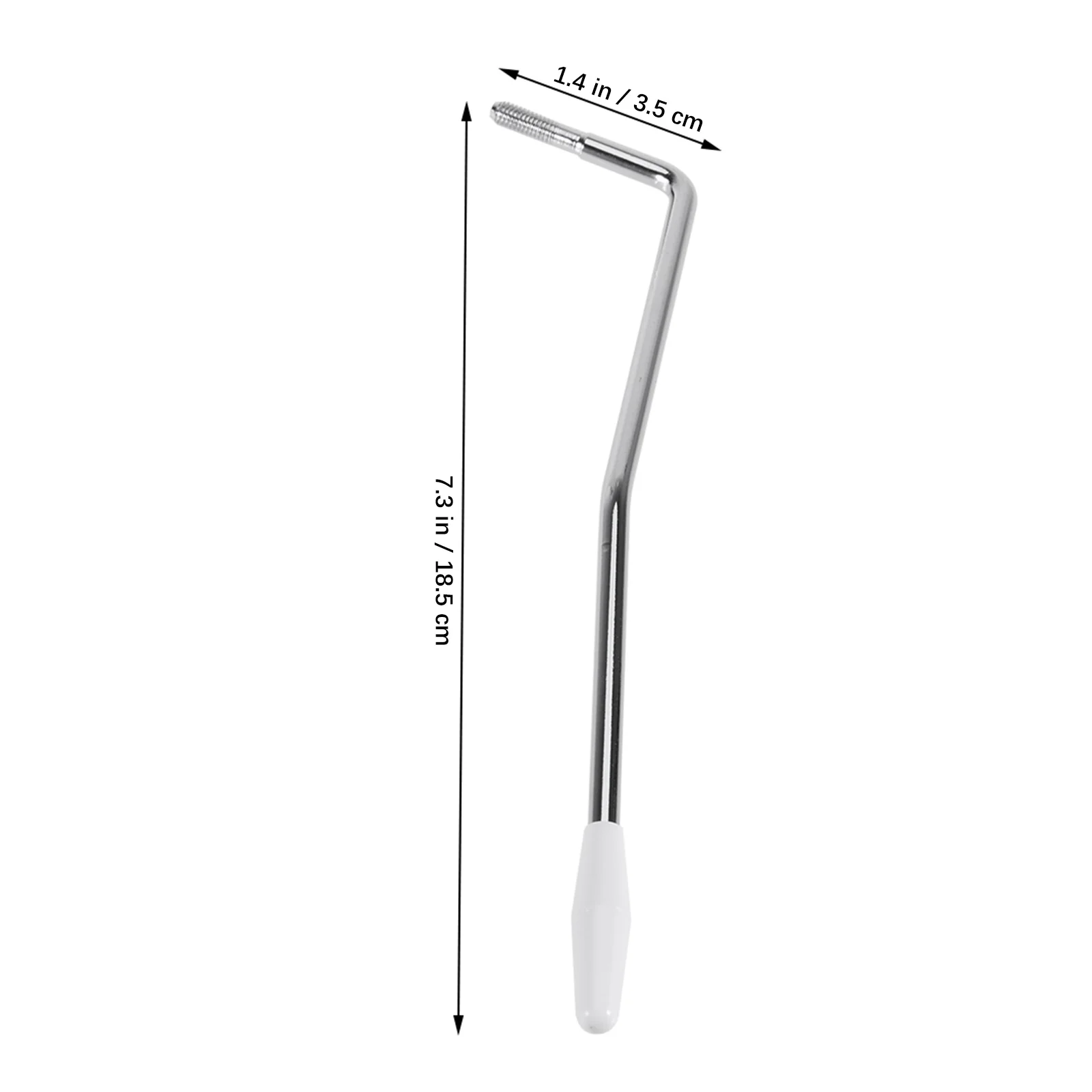 

Single Tremolo Arm Whammy Bar Lever 5.0mm Thread Diameter Iron Chrome Plated High Gloss Guitar Whammy Bar Electric Guitar Bridge