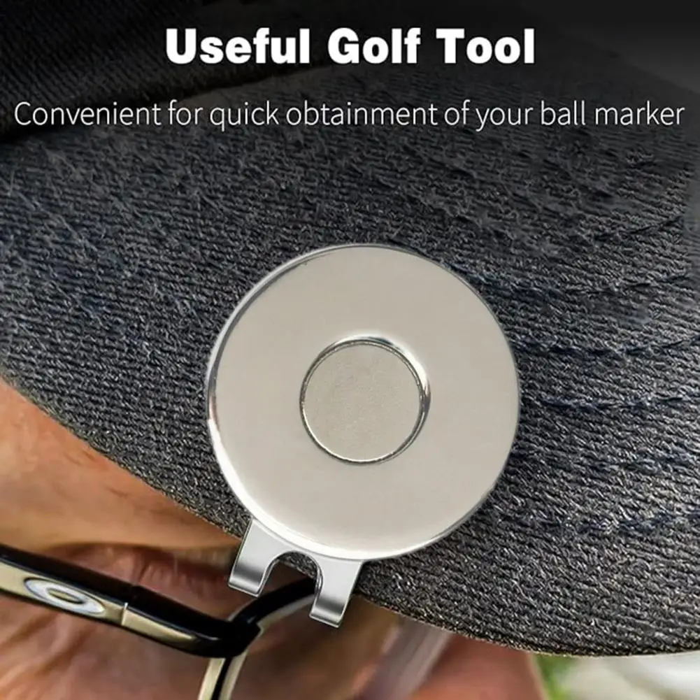 Golf Hat Clip Magnetic Golf Ball Marker Holder Men Women Golfer Hats Pants Bags Visors Belts Metal Clip Golf Accessories Gift