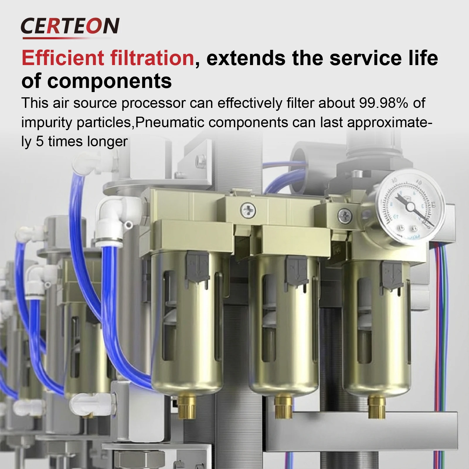 High Precision Multi-Filter Oil-Water Separator AWAF Air Source Processor Air Compressor Cylinder, Accessories Dryer