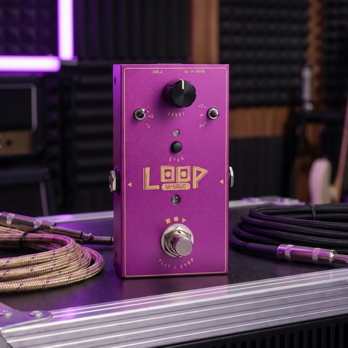 M-VAVE LOOP II 3-Loop Guitar Pedal, Up to 11min Recording Time 3-Speed Control True Bypass for Stage Performance Looper
