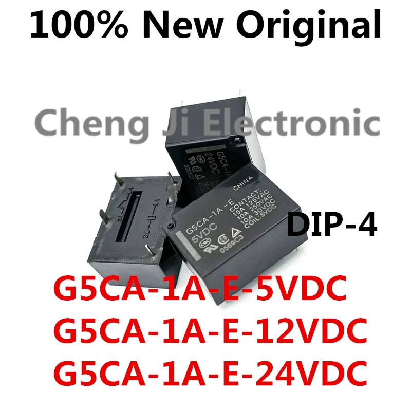 1PCS/Lot G5CA-1A-E-5VDC 、G5CA-1A-E-12VDC 、G5CA-1A-E-24VDC DIP-4 New Original Electromagnetic Relay G5CA-1A-E